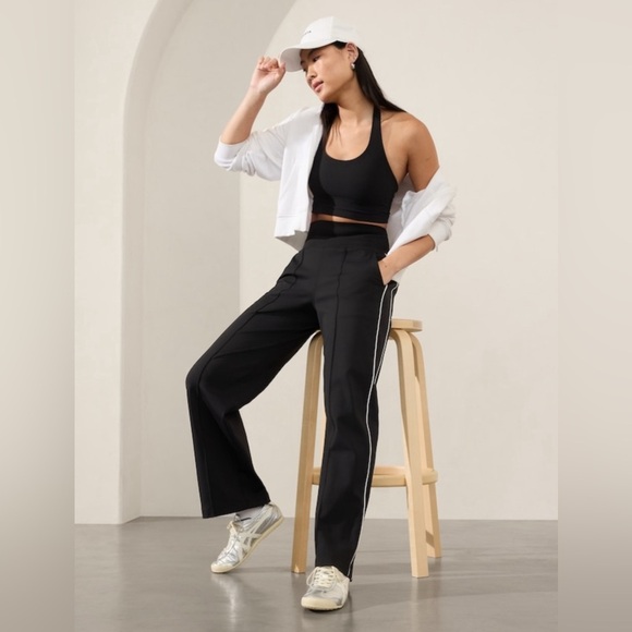 NWT Athleta Venice Track Stripe Wide Leg Pant Size M/P - Picture 7 of 10